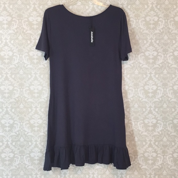 {Annabelle}Slate Babydoll Mini Dress - Picture 3 of 8
